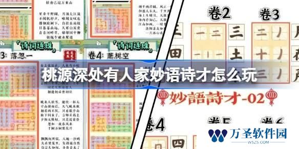 桃源深处有人家妙语诗才怎么玩
