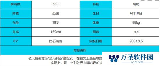 《绯色回响》手游 V.V.角色介绍 最新攻略